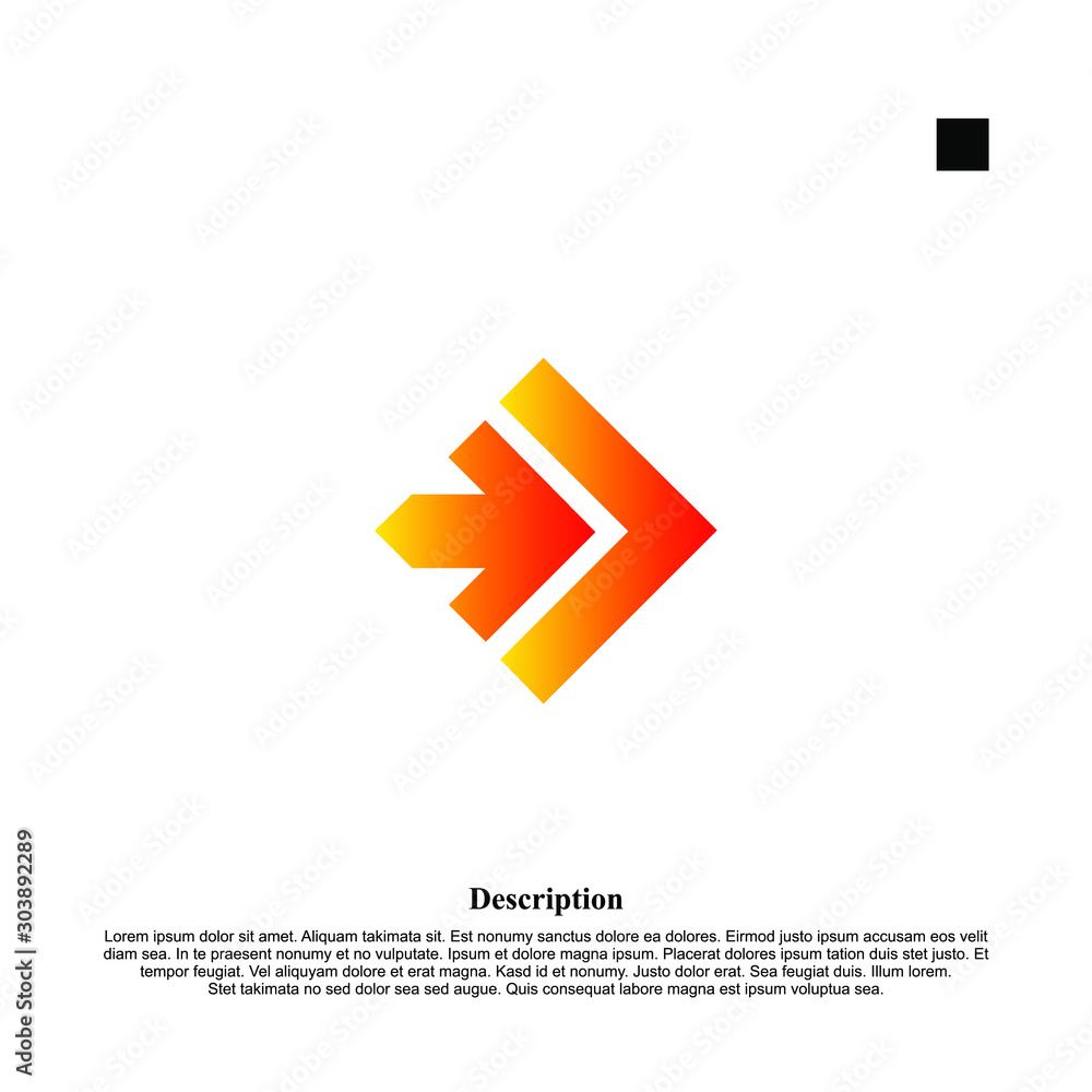 Εκτύπωση καμβά abstract business logo