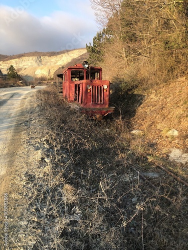 steam train on the railway