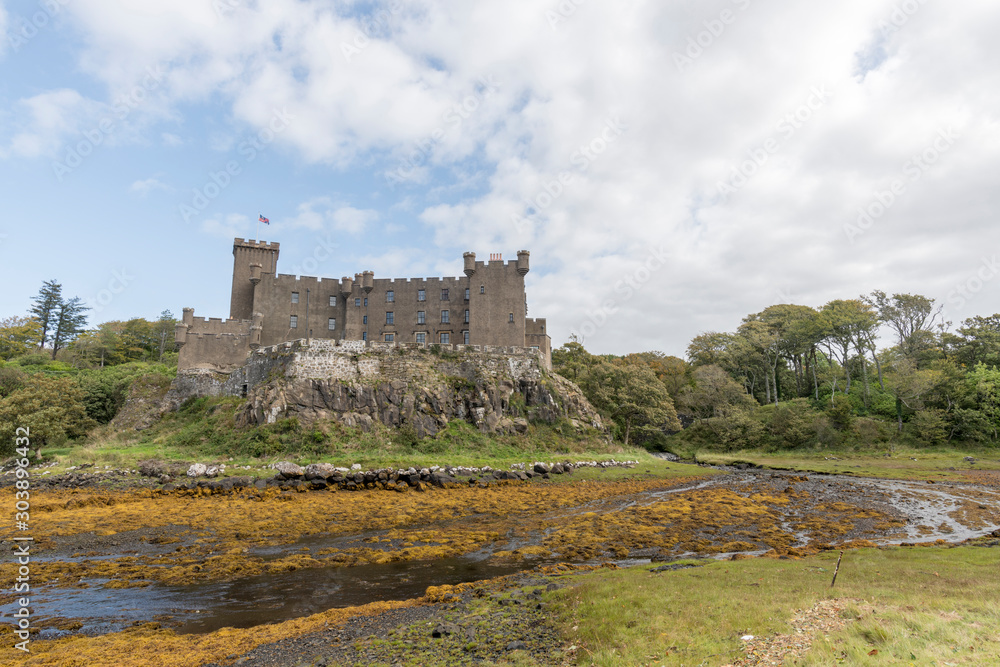 Dunvegan Castle on the Isle of Skye in Scotland