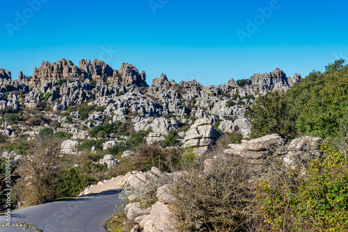El Torcal de Antequera, Andalusia, Spain, near Antequera, province Malaga.