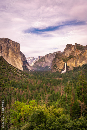 Yosemite National Park on sunset