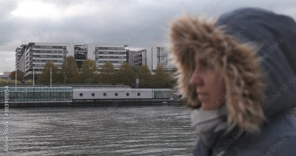 Girl watching at the Seine, Paris 2 Girl watching at the Seine, Paris 2