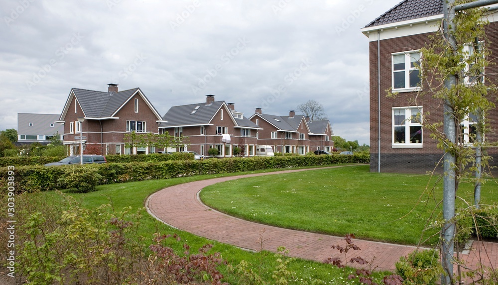 De Wijk Drenthe Netherlands. Houses. Residential. Modern housing. Dunningen