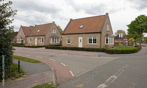 Fototapeta Naklejka Na Ścianę i Meble -  Koekange Drenthe Netherlands. Village. Houses
