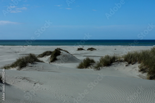 Strand Sanddüne Meer Farewell Spit in Neuseeland photo