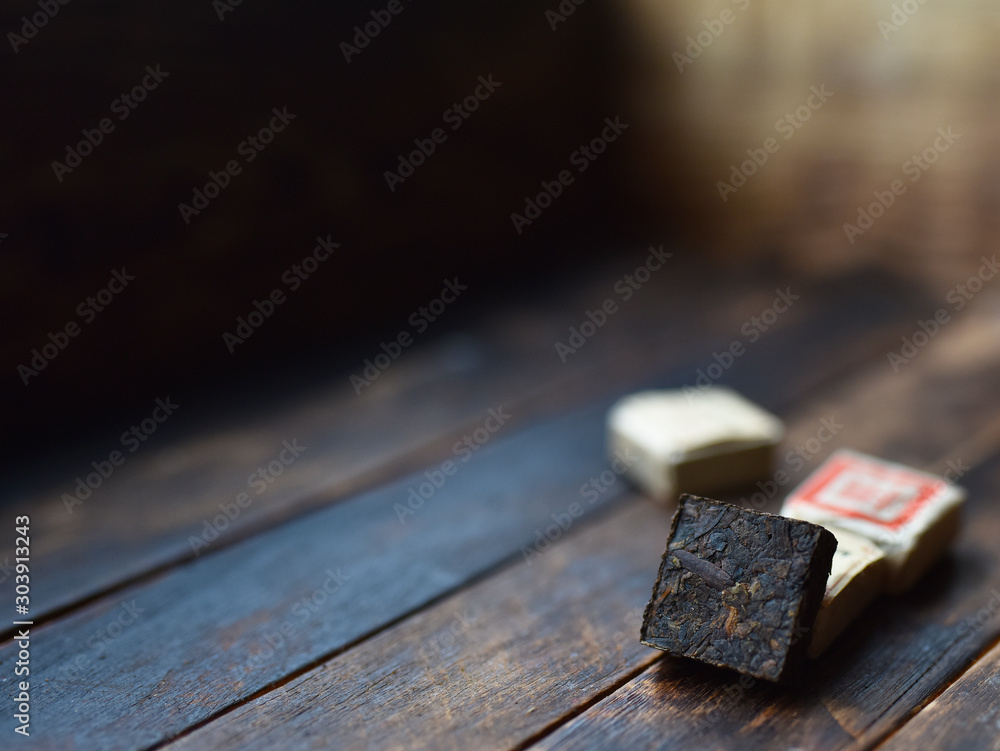 black Puer tea Chinese tile pressed black Puer tea Chinese tile pressed
