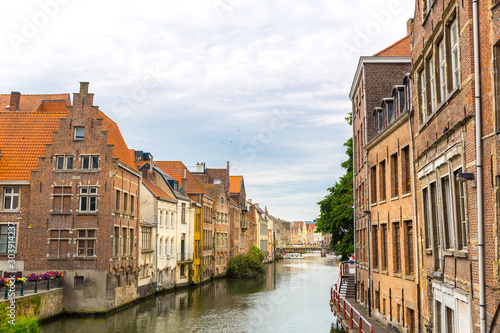 River canal in old tourist town, Europe © Nomad_Soul