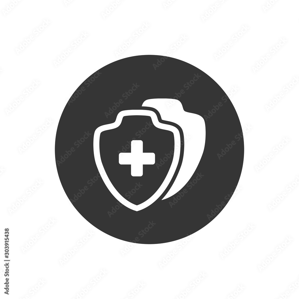 Medical Shield Icon shield flat health cross medical Medical Shield Icon shield flat health cross medical