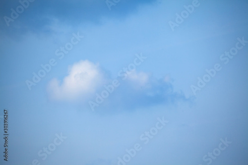 Clouds in the blue sky background 