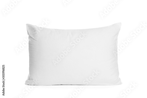 Blank soft new pillow isolated on white