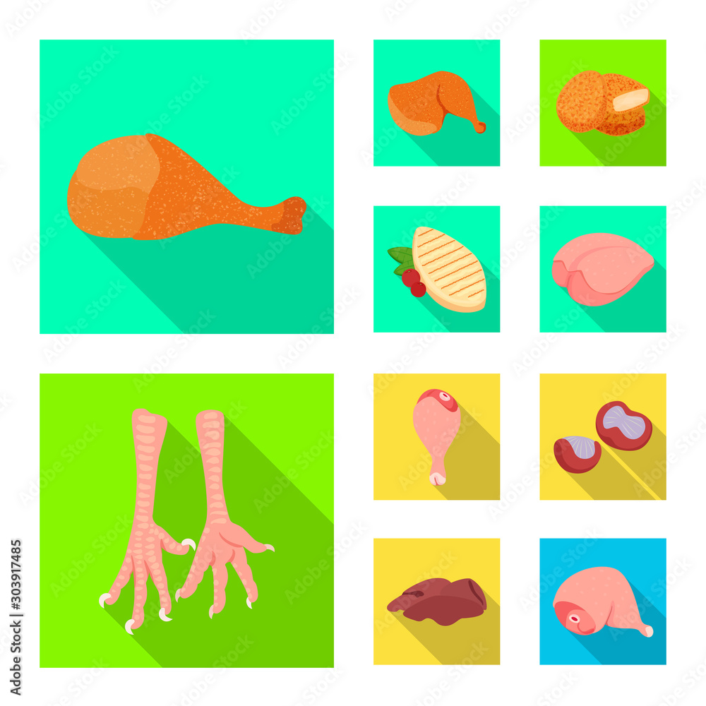 Vector illustration of product and poultry logo. Collection of product and agriculture stock symbol for web. Vector illustration of product and poultry logo. Collection of product and agriculture stock symbol for web.