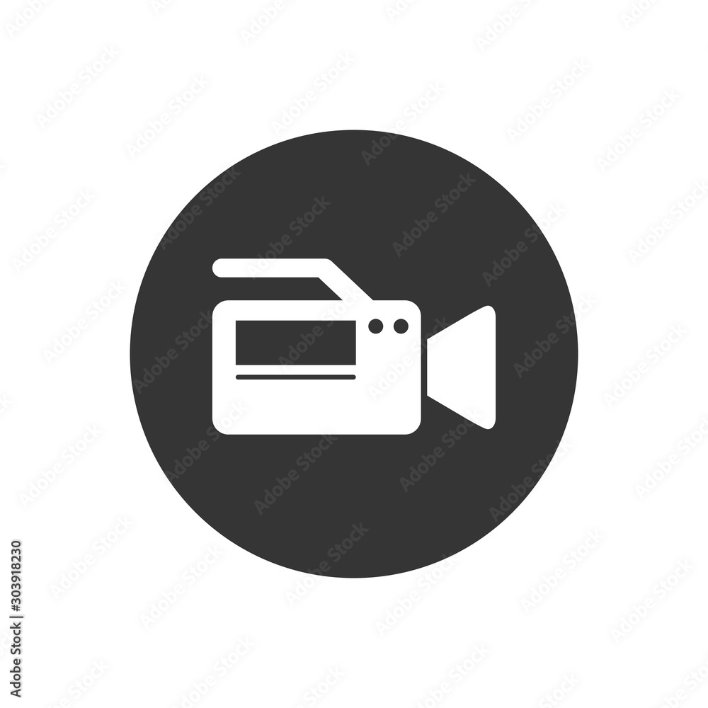Video Camera Recorder Icon Vector Illustration in flat style Video Camera Recorder Icon Vector Illustration in flat style