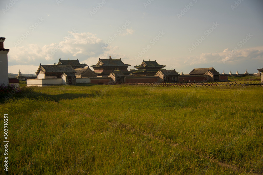 Fototapeta premium Buddhist temples in Karakorum, Mongolia