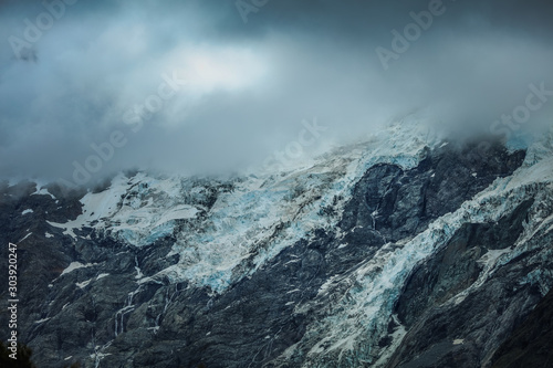 Berge Gipfel in Neuseeland mit Fernsicht