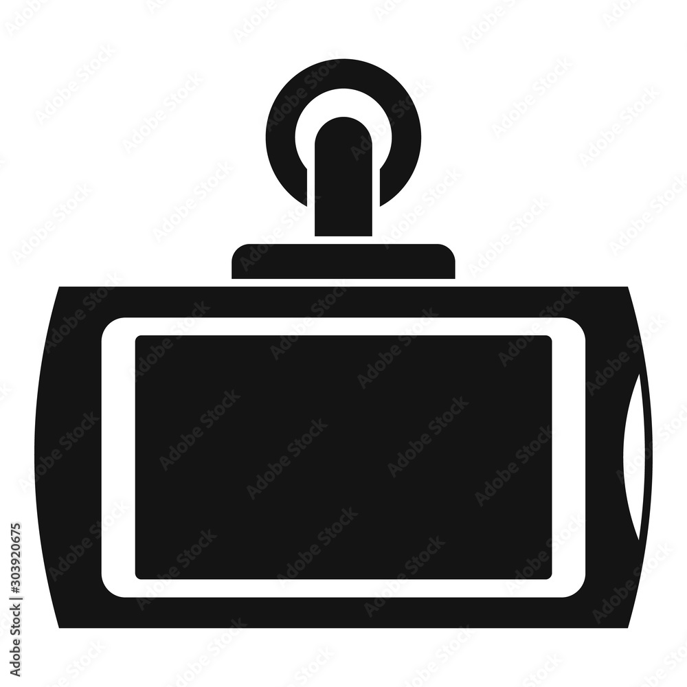 Smart car dvr icon. Simple illustration of smart car dvr vector icon for web design isolated on white background Smart car dvr icon. Simple illustration of smart car dvr vector icon for web design isolated on white background