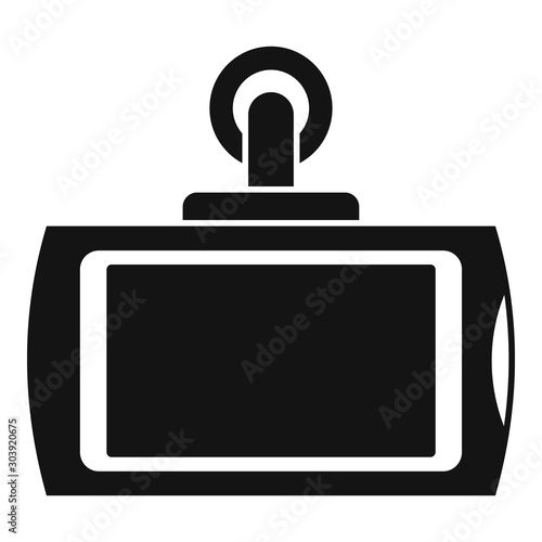 Smart car dvr icon. Simple illustration of smart car dvr vector icon for web design isolated on white background
