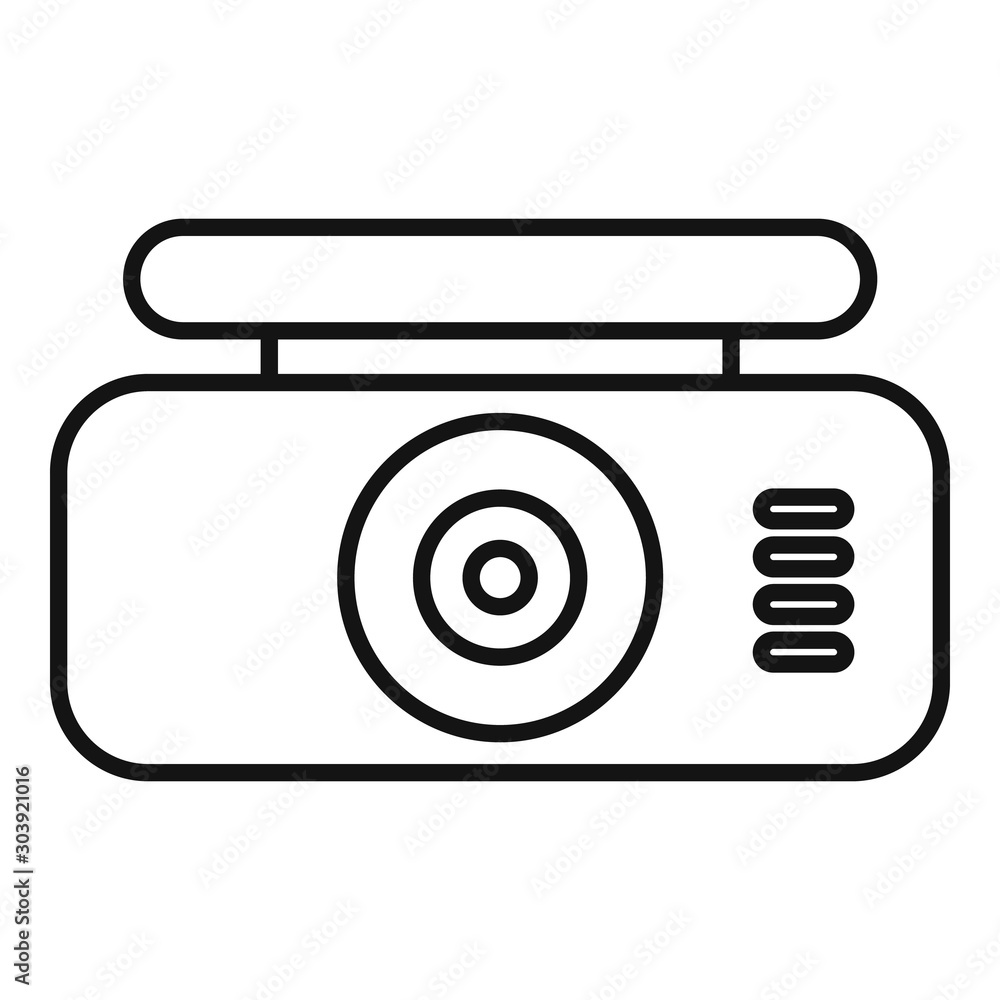 Dvr tft screen icon. Outline dvr tft screen vector icon for web design isolated on white background Dvr tft screen icon. Outline dvr tft screen vector icon for web design isolated on white background