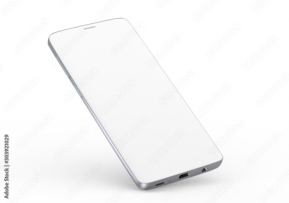 New realistic mobile phone smartphone mockup with blank screen. New realistic mobile phone smartphone mockup with blank screen.