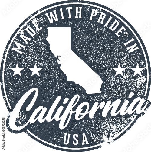 Made in California State Packaging Label