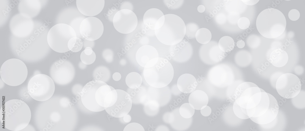 White silver bokeh lights christmas background White silver bokeh lights christmas background