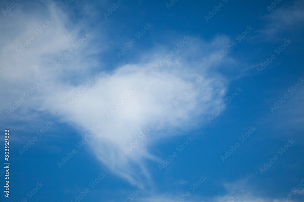 blue sky with white clouds