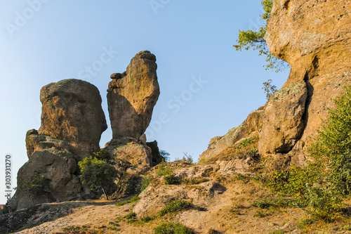 Sunset at Rock Formation Belogradchik Rocks, Bulgaria