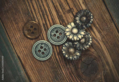 set of vintage buttons