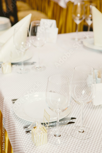wedding table setup