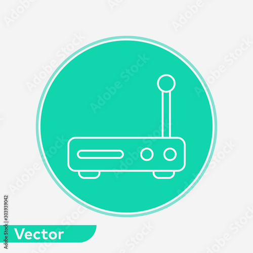 Modem vector icon sign symbol