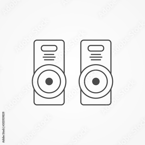 Speaker vector icon sign symbol