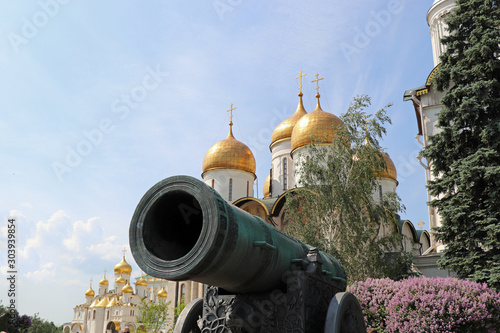 Tsar's cannon in Moscow Kremlin