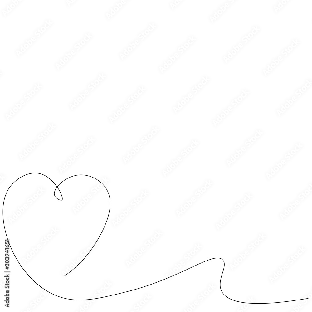 Heart background line drawing design, vector illustration Heart background line drawing design, vector illustration