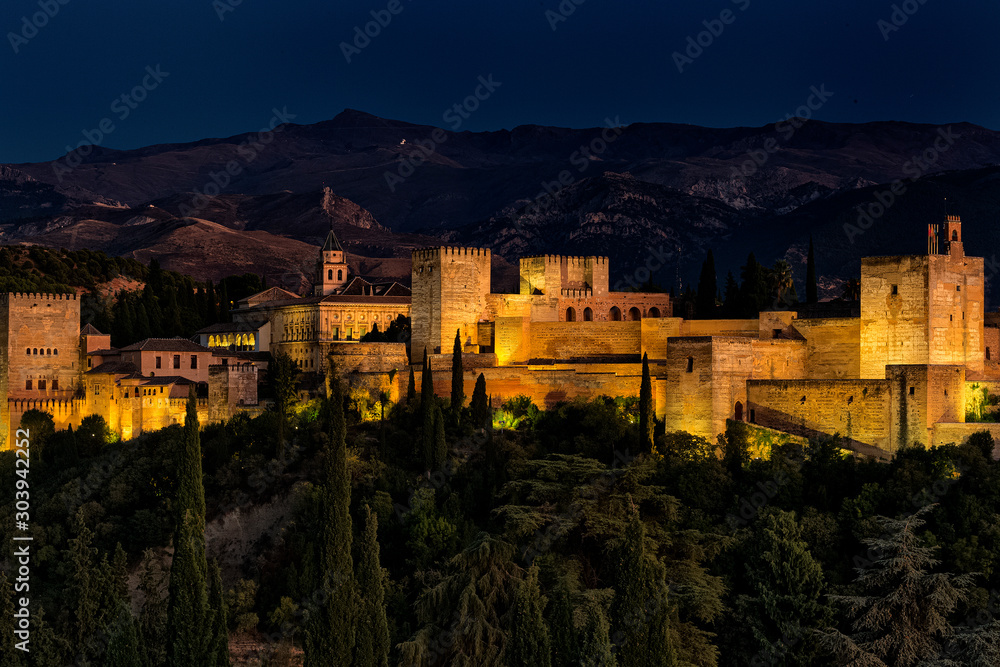 Obraz premium Alhambra, Granada, Spanien