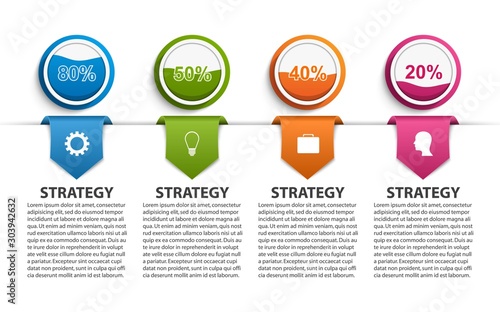 Infographics template. Infographics for business presentations or information banner.