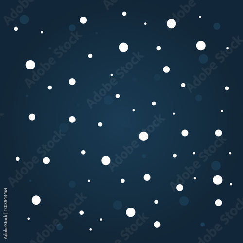 Snow pattern over night sky.