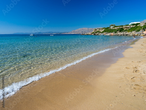 Pefkos Beach or Pefki Rhodes Greece