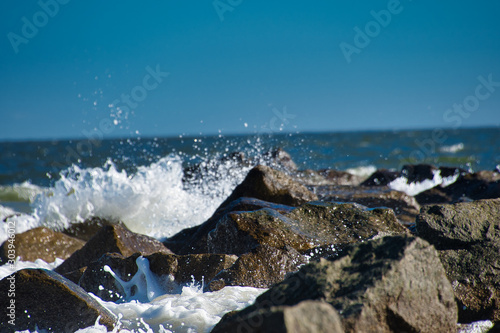 2019-07-05 Waves Crashing Against Rocks at the Atlantic Ocean 2