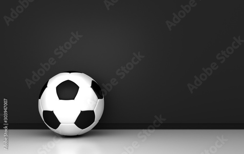 Football and soccer business  3d rendering