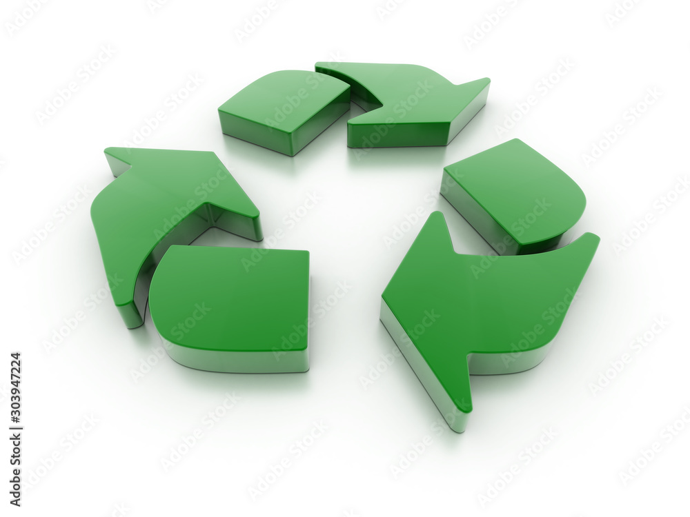 Obraz premium Recycling and sustainability, 3d rendering