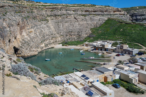 Obraz na płótnie Inland Sea Divesite in Gozo Island, Malta w salonie