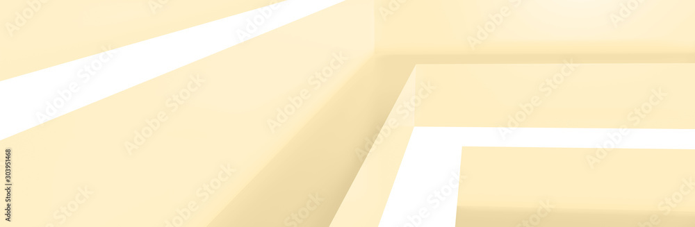 abstract background, light yellow futuristic architecture concept geometrical lines, creating space subdivisions. 3d illustration abstract background, light yellow futuristic architecture concept geometrical lines, creating space subdivisions. 3d illustration
