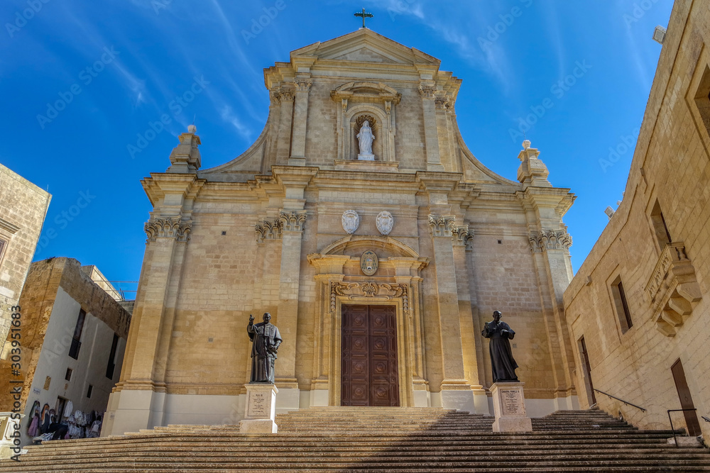 Cathedral of Assumption in the Cittadella Victoria, Gozo, Malta