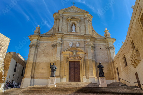 Obraz na płótnie Cathedral of Assumption in the Cittadella Victoria, Gozo, Malta w salonie
