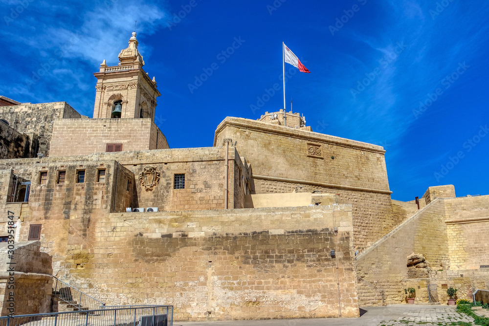 The Citadel in Victoria city, Gozo, Malta