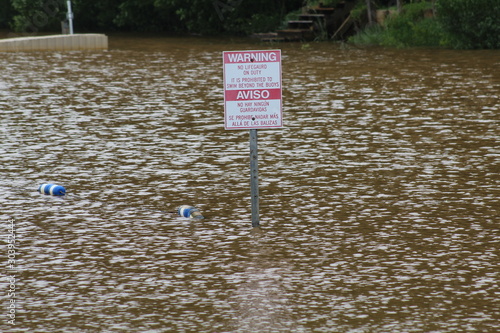 no swimming sign in the park