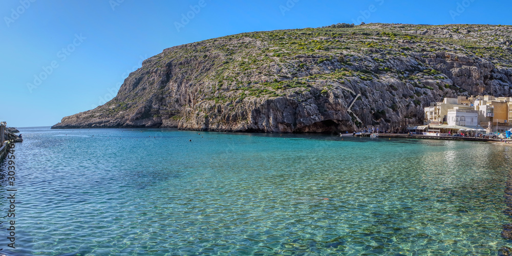 Xlendi Bay of the island of Gozo, Malta