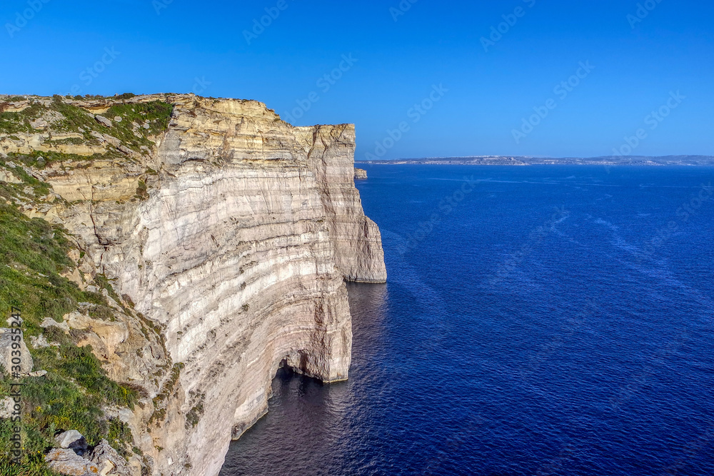 Sanap cliffs on Gozo, Malta