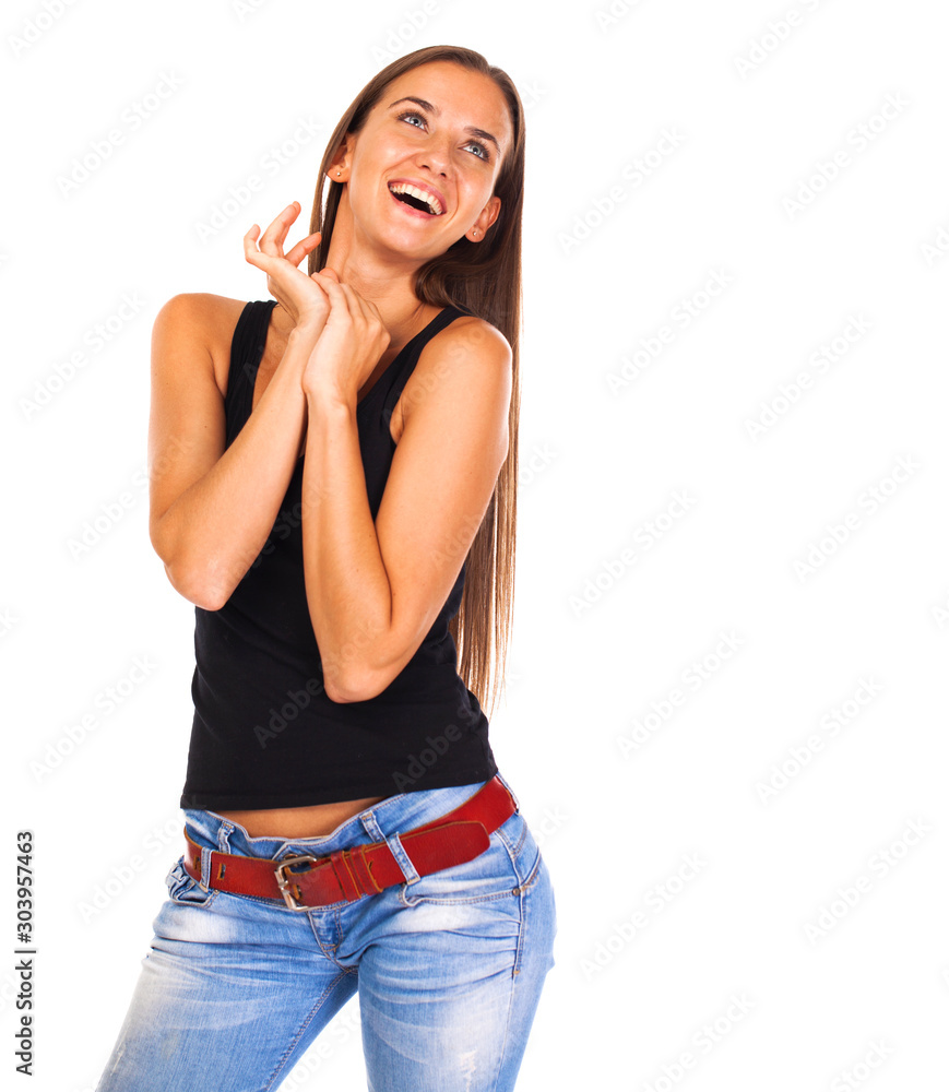 Portrait of beautiful young woman Portrait of beautiful young woman
