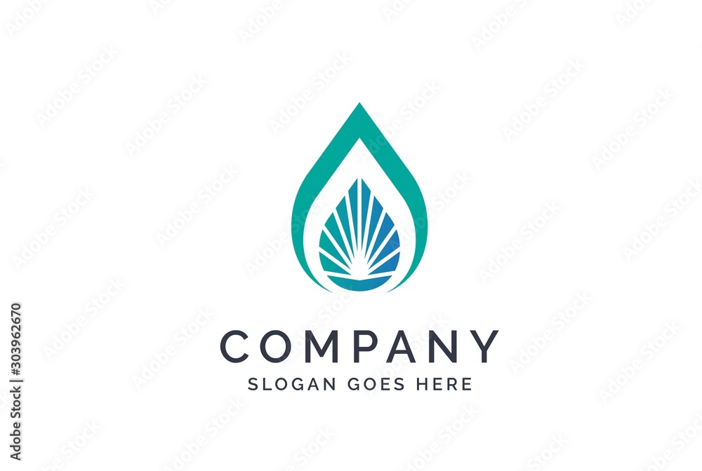 Water drop logo design template vector Water drop logo design template vector