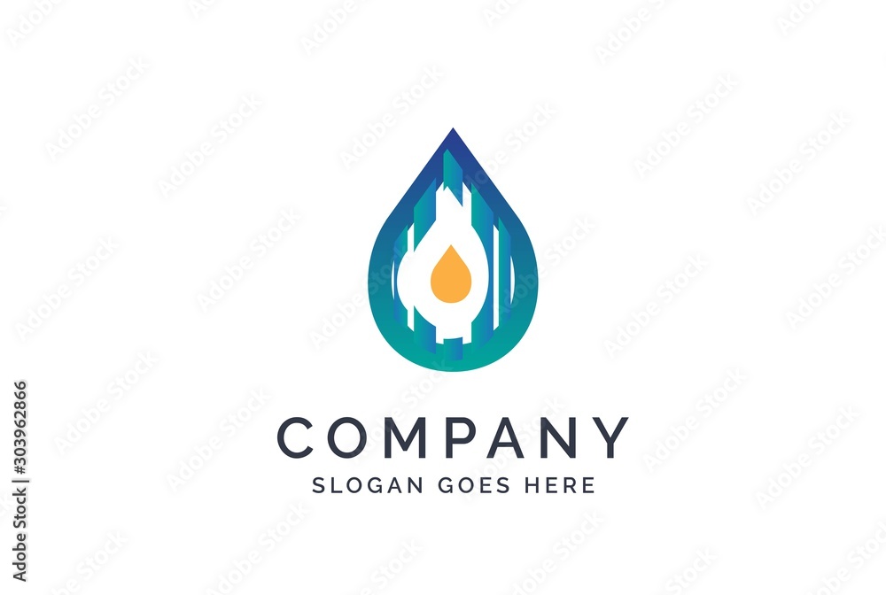 Water drop logo design template vector Water drop logo design template vector
